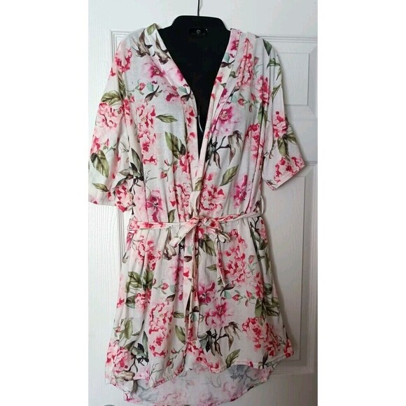 Show Me Your Mumu Brie Floral Robe One Size Garden of Blooms With Tie Romantic - Picture 1 of 10